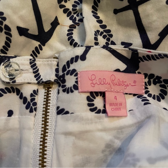 lilly pulitzer anchor print mini skirt - Picture 3 of 4